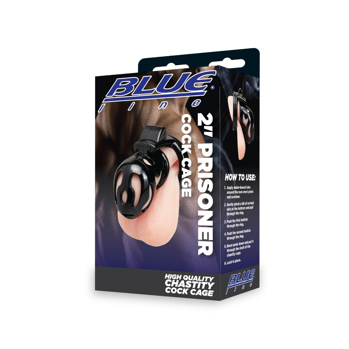 Blue Line 2" PRISONER Cock Cage – alternate view 