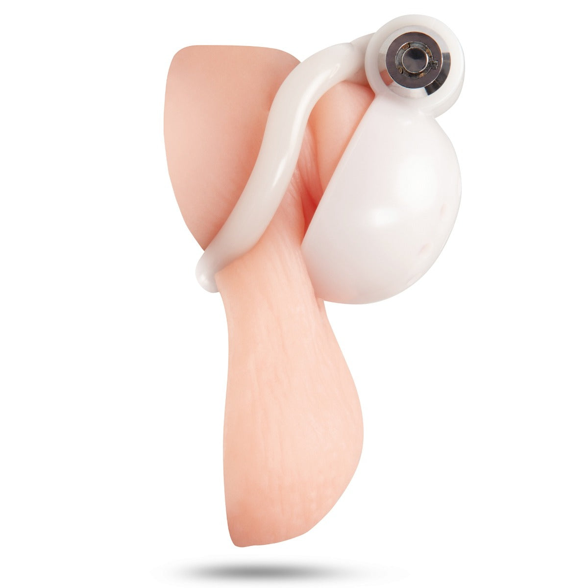 Blue Line Glow In The Dark Micro Mini Cock Chastity Cage – product detail view