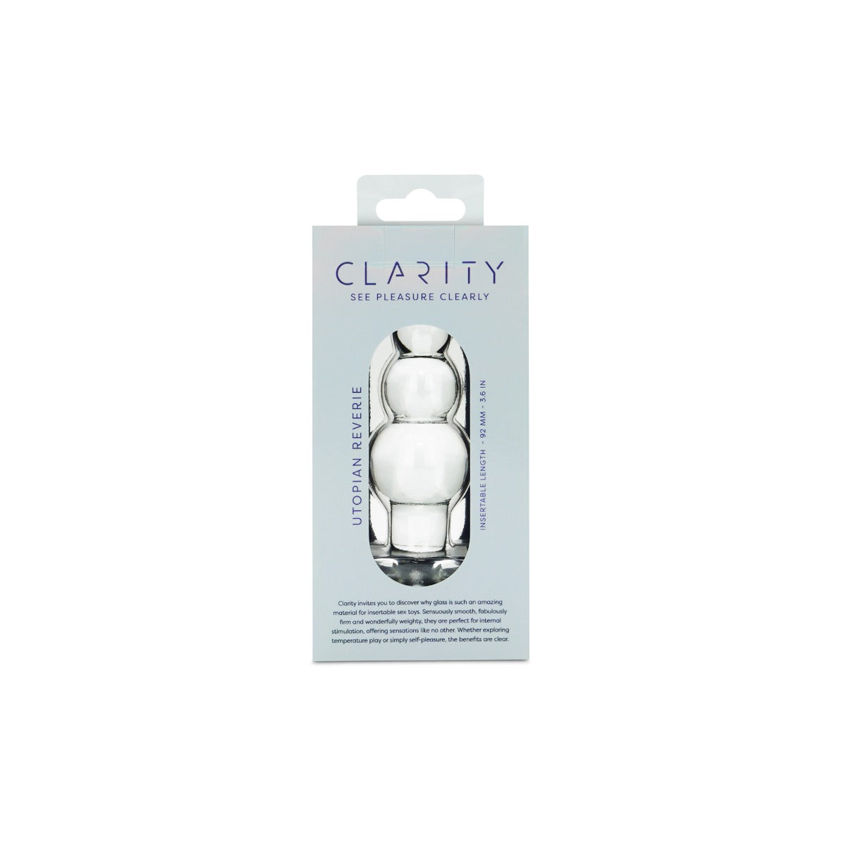Utopian Reverie in Clear – packaging back