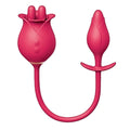 CLIT-TASTIC TULIP FINGER MASSAGER & ANAL PLUG - RED