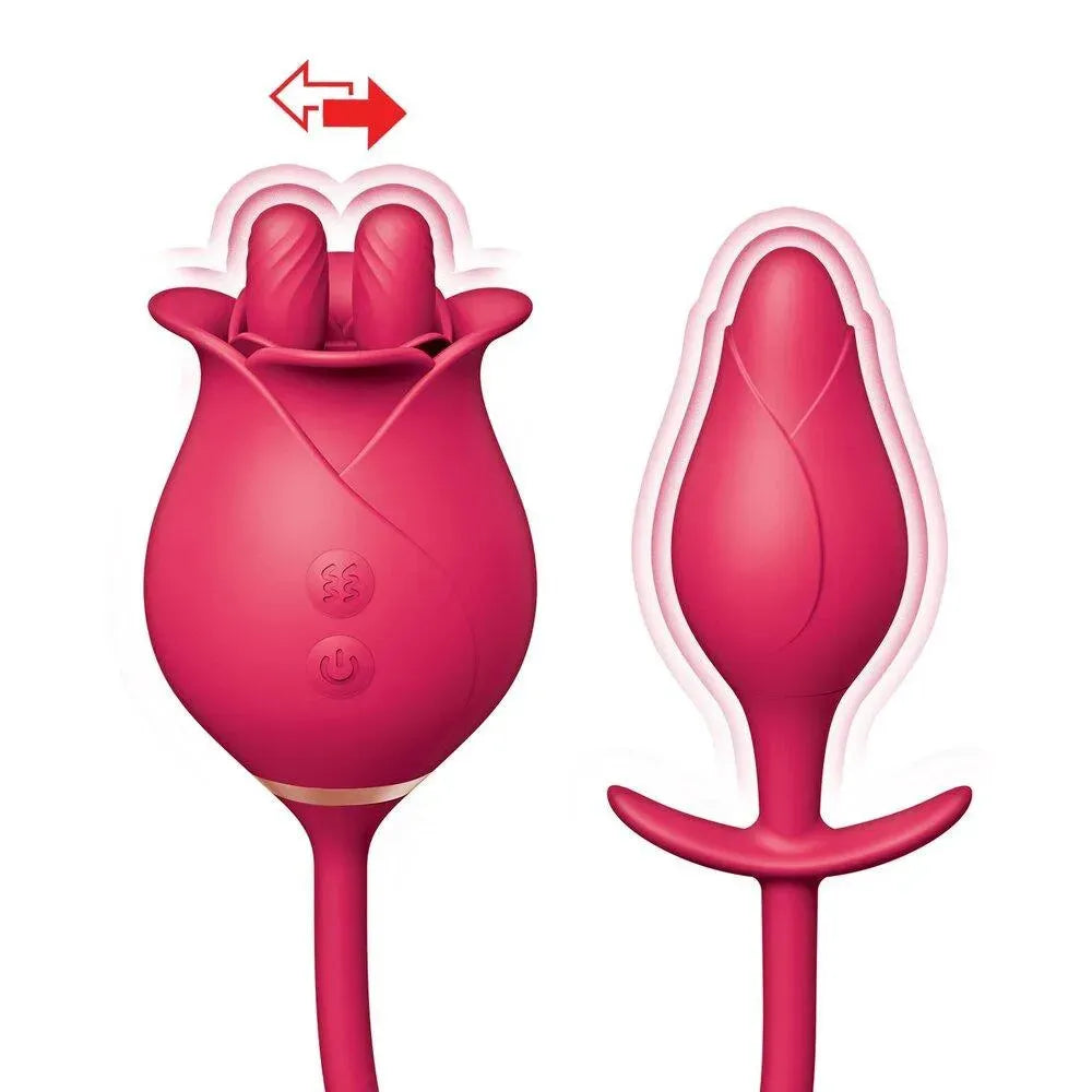 ClitTastic Tulip Finger Massager Pleasure Plug Set - Red - Rapture Works