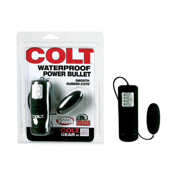 Waterproof Power Bullet in Black – with retail packaging