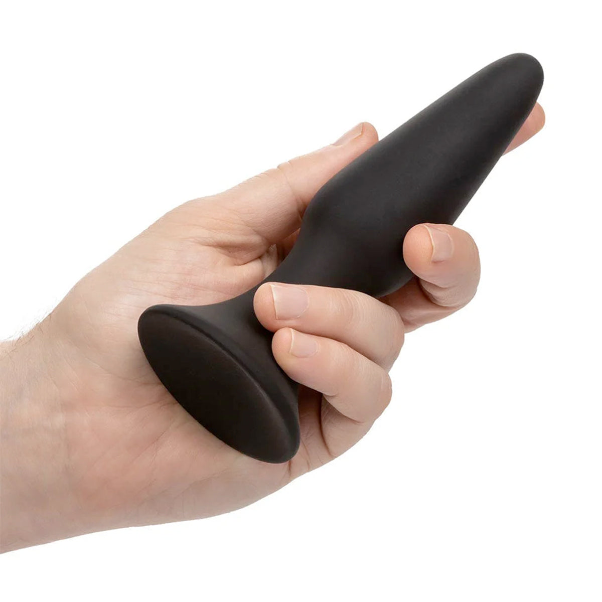 Silicone Anal Trainer Kit in Black – in-hand view