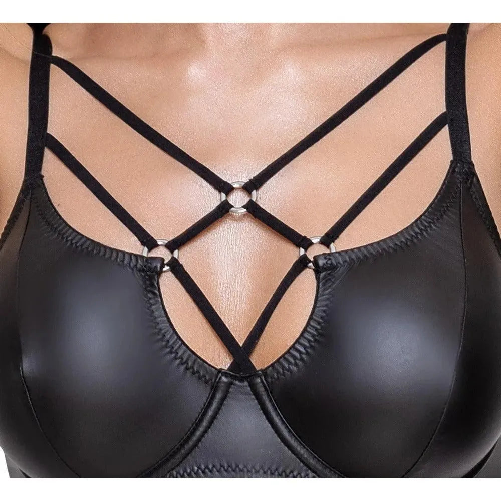 Cottelli Matte Black Bra Set - Rapture Works