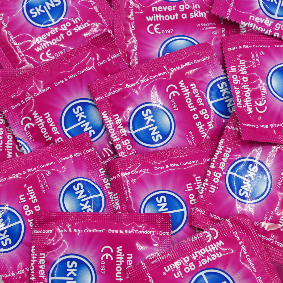 Skins Dots &amp; Ribs Premium Condoms - 500 Pack - product view