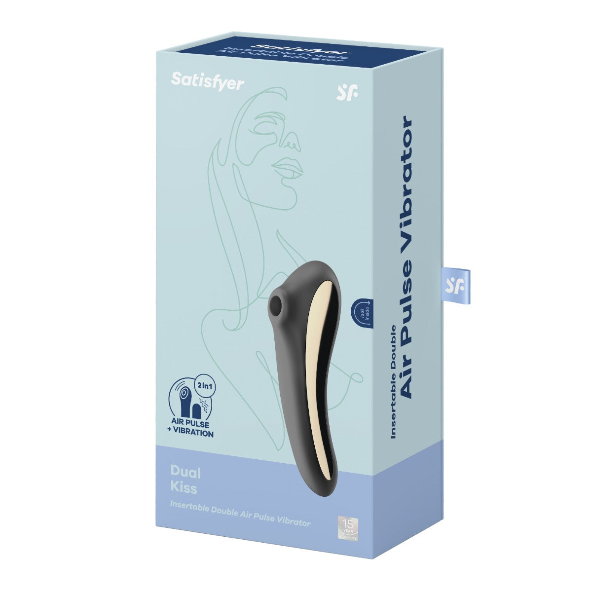 Satisfyer Dual Kiss in Black #Colour_Black
