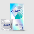 INVISIBLE CLOSE FIT CONDOMS - 12 PACK