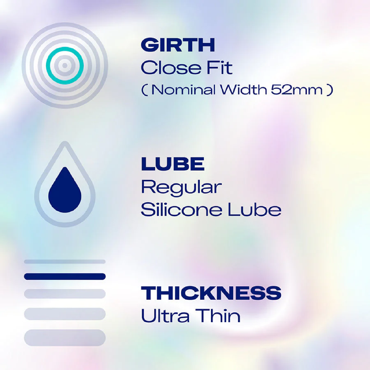 Durex Invisible Close Fit Condoms - 12 Pack - feature details