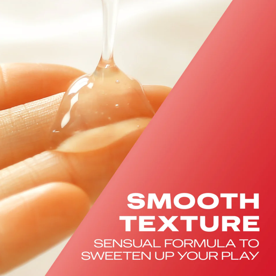 Strawberry Lube 100ml – feature infographic