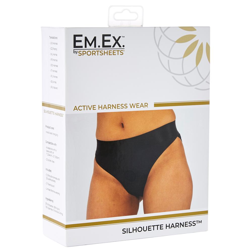 Sportsheets Em.Ex™ Silhouette Harness™ in Black – additional product view