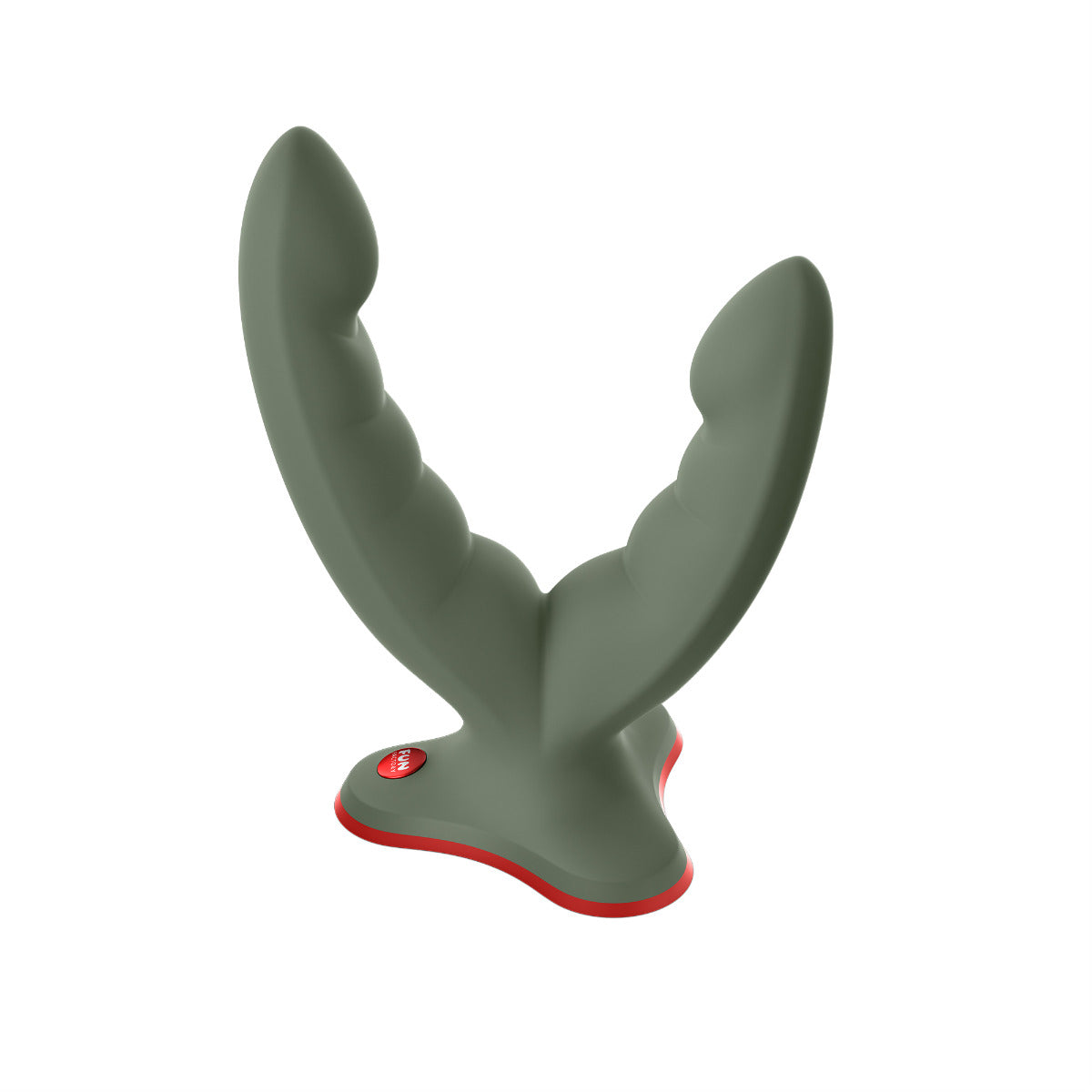 Fun Factory RYDE Grinding Dildo 4.8" in Wild Olive – angled view 