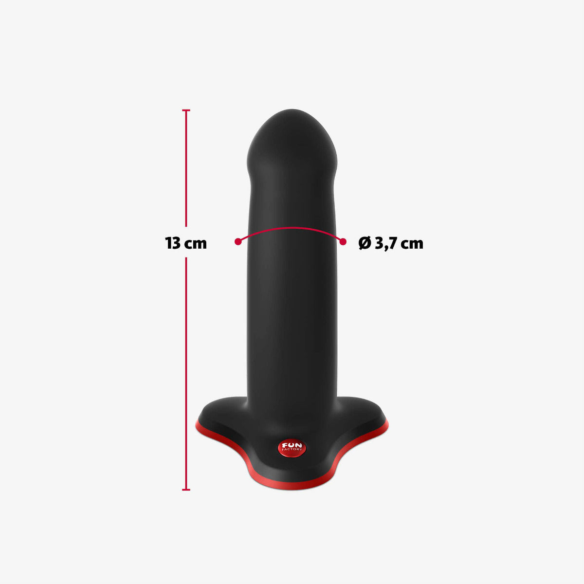 Fun Factory AMOR 5.7" in Black – dimensions 