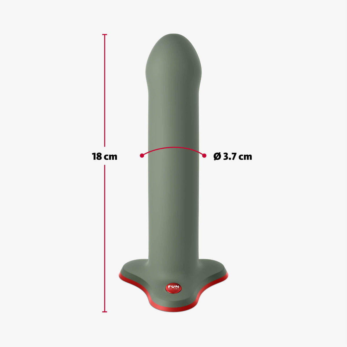 Fun Factory MAGNUM 7.2" in Wild Olive – dimensions 