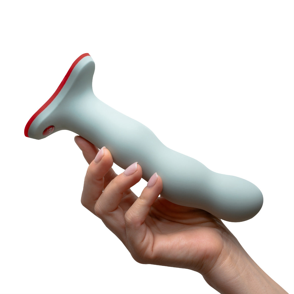 Fun Factory BOUNCER 7.3" in Sage Green – in hand 