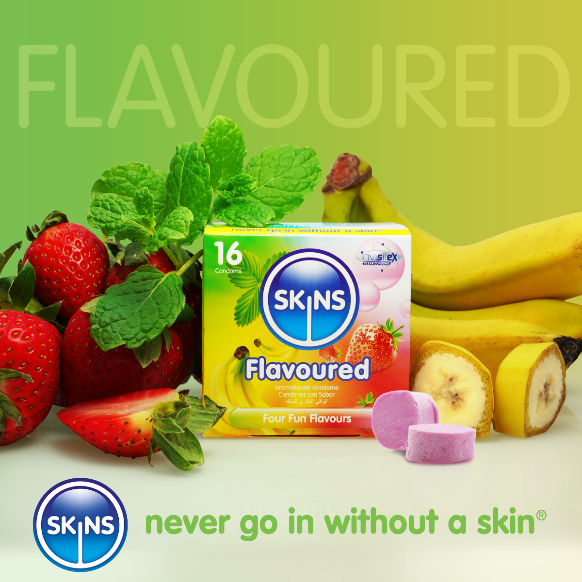 Skins Flavoured Premium Condoms - 500 Pack - product detail 3