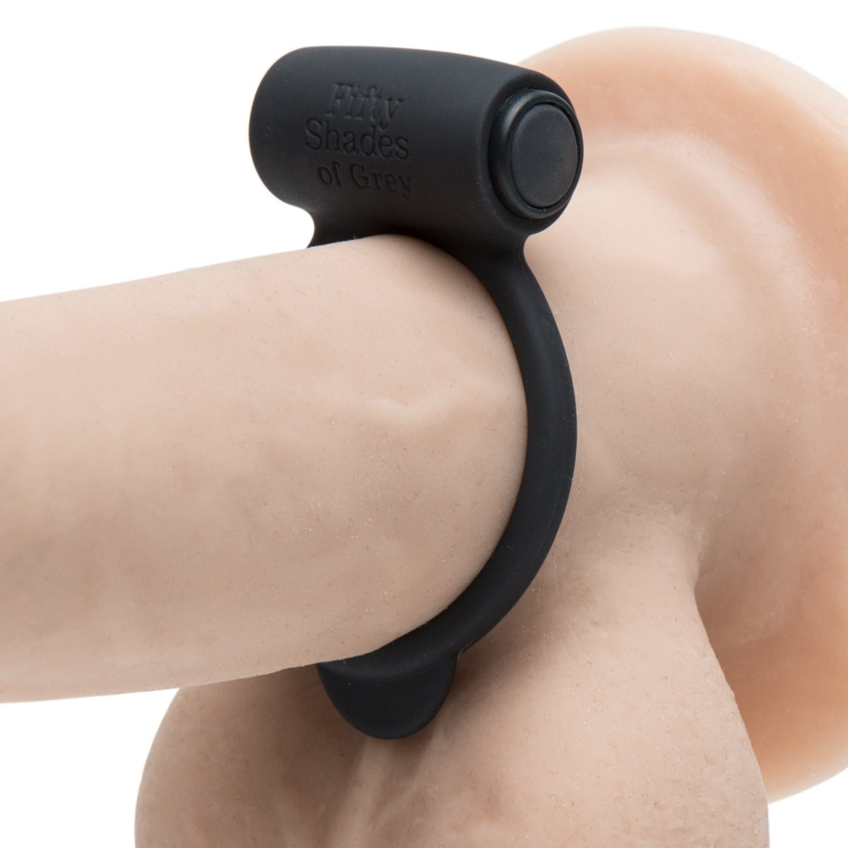 Fifty Shades of Grey Yours and Mine Vibrating Love Ring in Dark Grey – product detail view