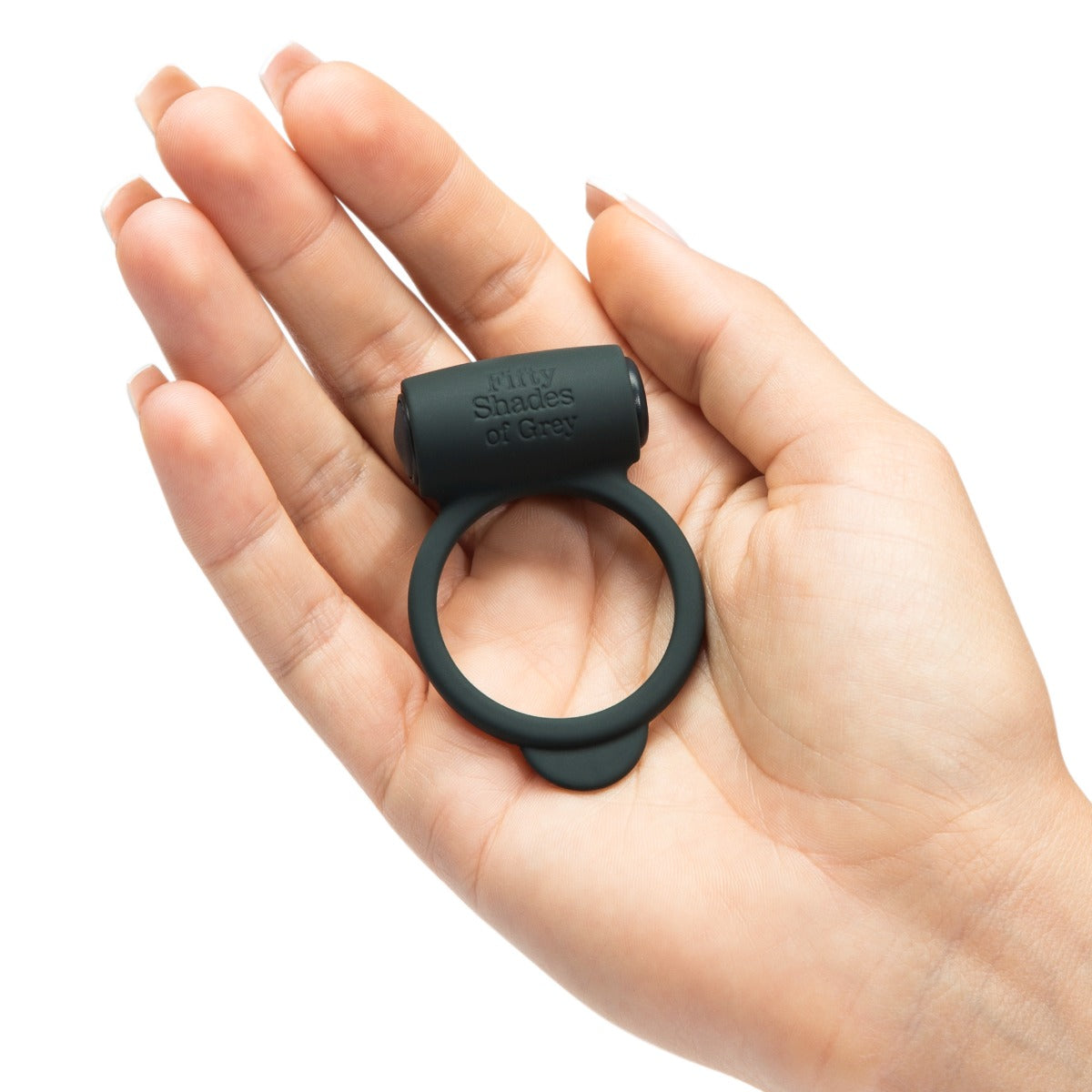Fifty Shades of Grey Yours and Mine Vibrating Love Ring in Dark Grey