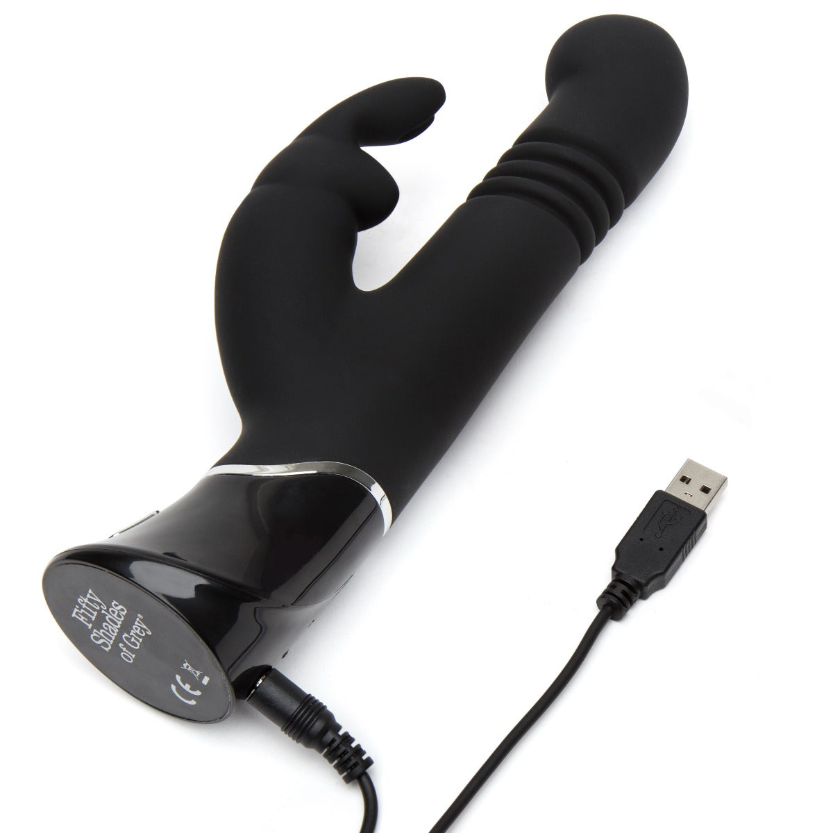 Fifty Shades of Grey Greedy Girl Thrusting G-Spot Rabbit Vibrator in Black – additional product view