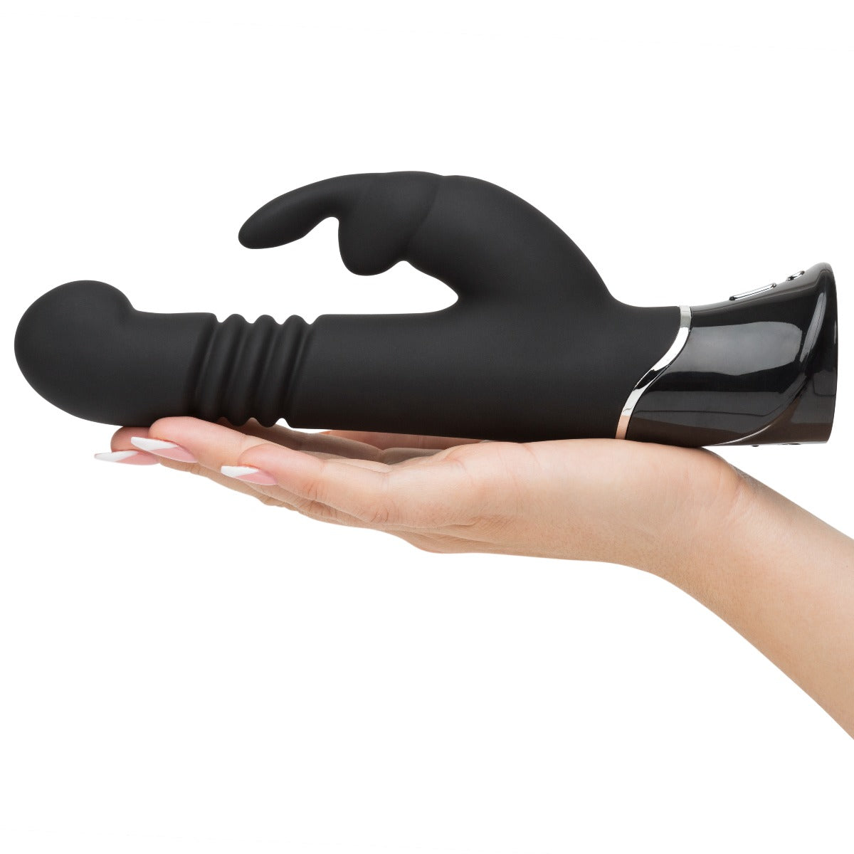 Fifty Shades of Grey Greedy Girl Thrusting G-Spot Rabbit Vibrator in Black