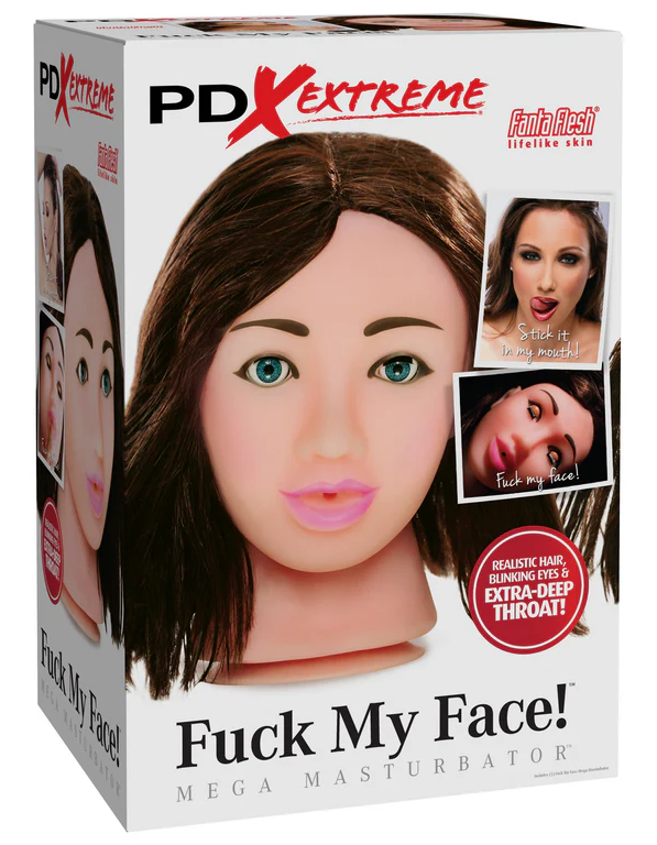 Pipedream PDX Extreme® - Fuck My Face!™ in Brunette 