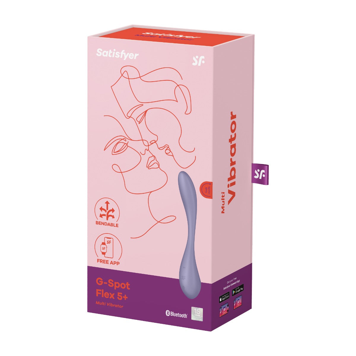 Satisfyer G-Spot Flex 5+ Connect App in Violet #Colour_Violet