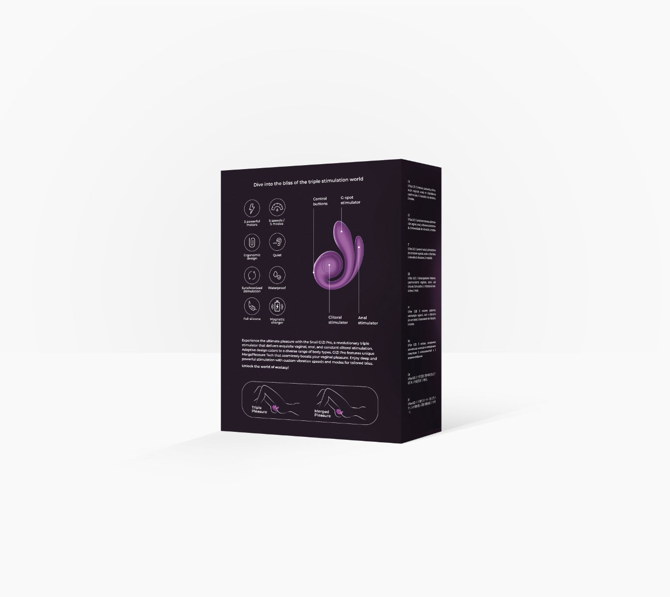 Snail Vibe Snail Gizi Pro in Grape – rear view 