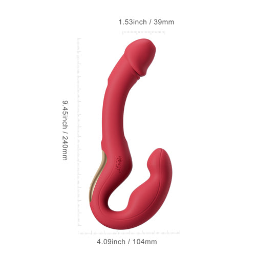 Honey Play Box HARMONY DUO in Red – size/detail infographic
