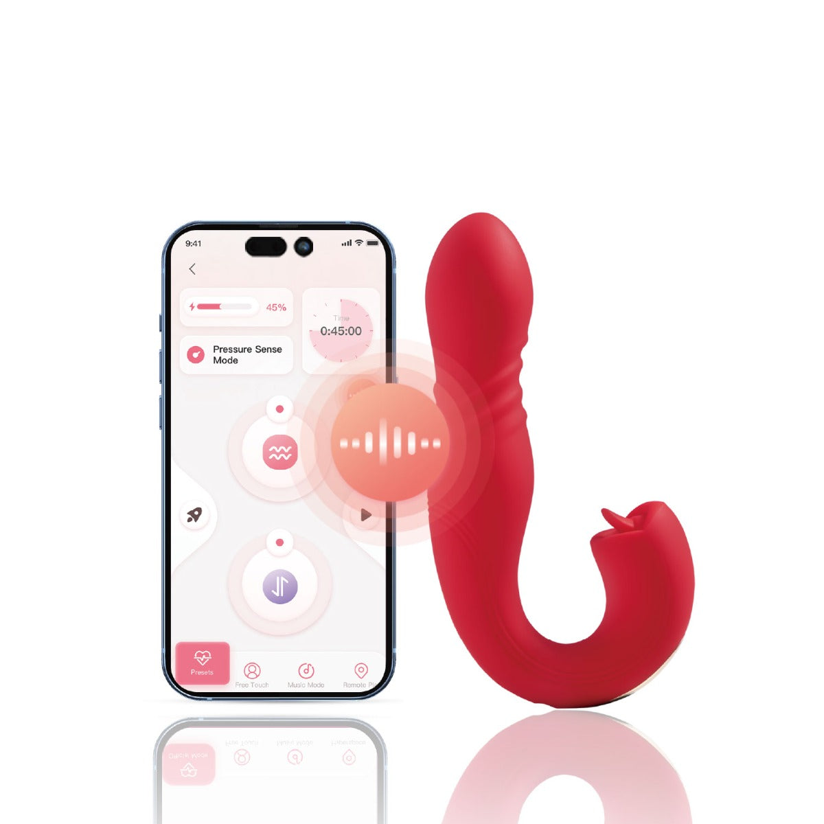 Honey Play Box Joi Thrust 2 in Red – app connectivity detail