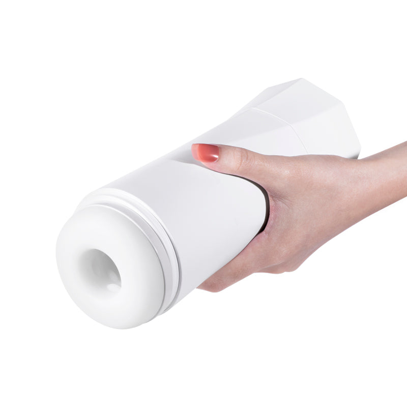 Honey Play Box Sky in White – in-hand view