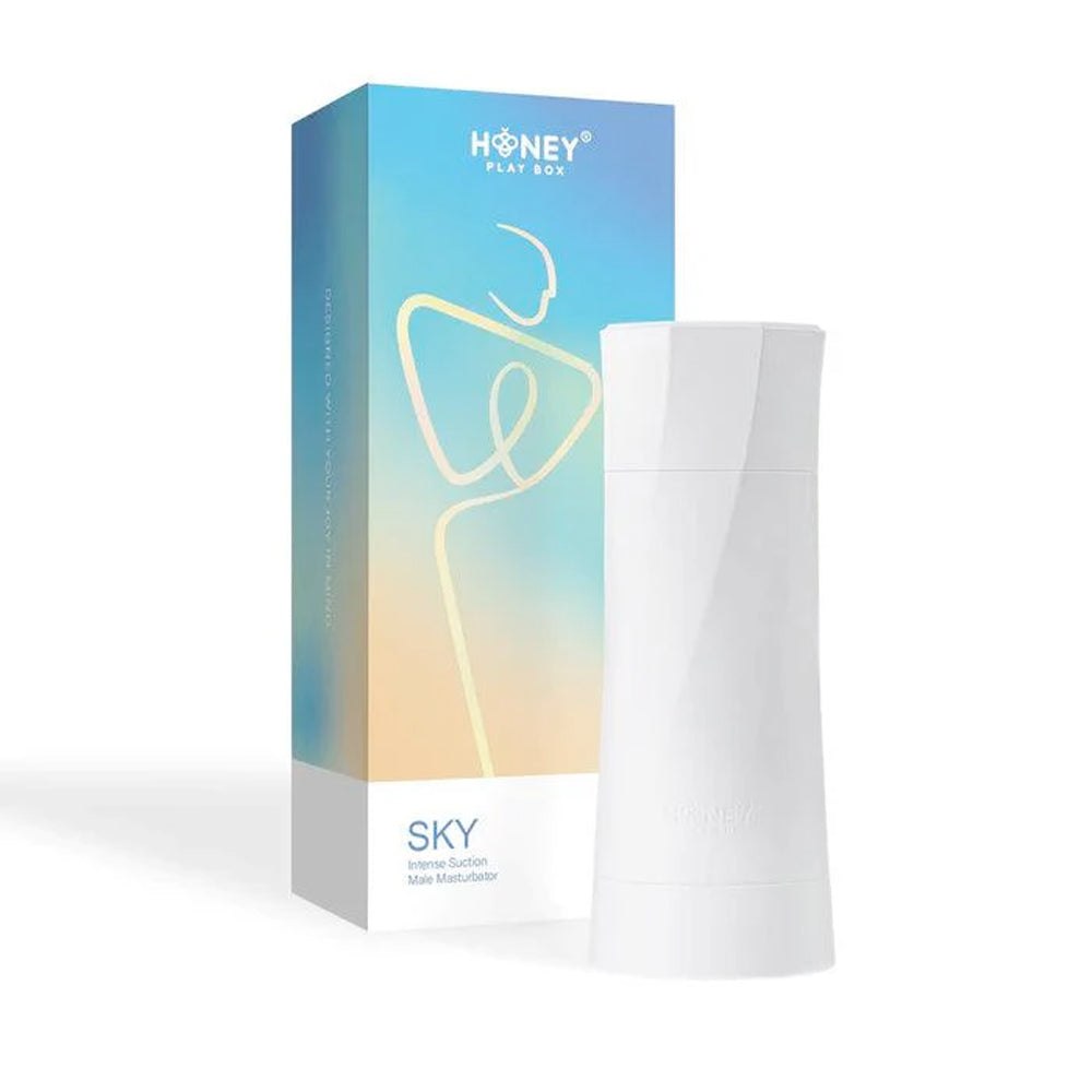 Honey Play Box Sky in White – with retail packaging