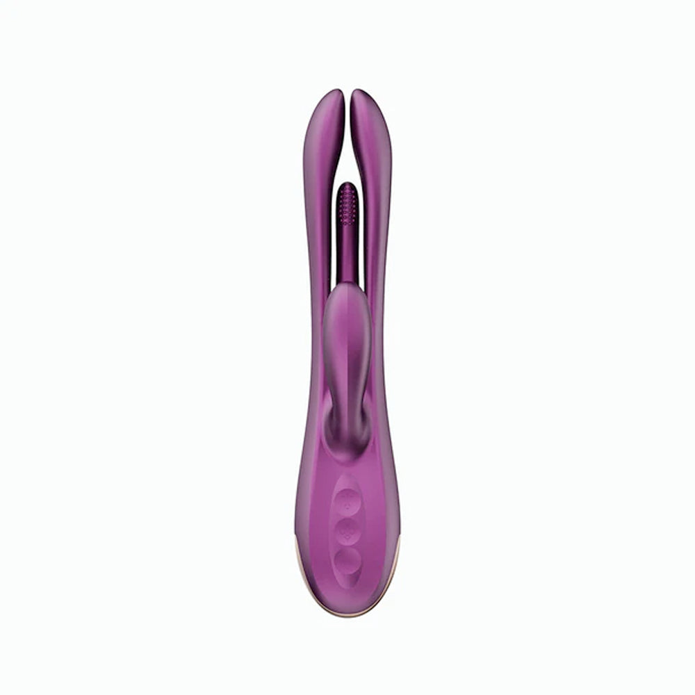 Honey Play Box TERRI App-Controlled Kinky Finger Tapping Rabbit Vibrator in Purple