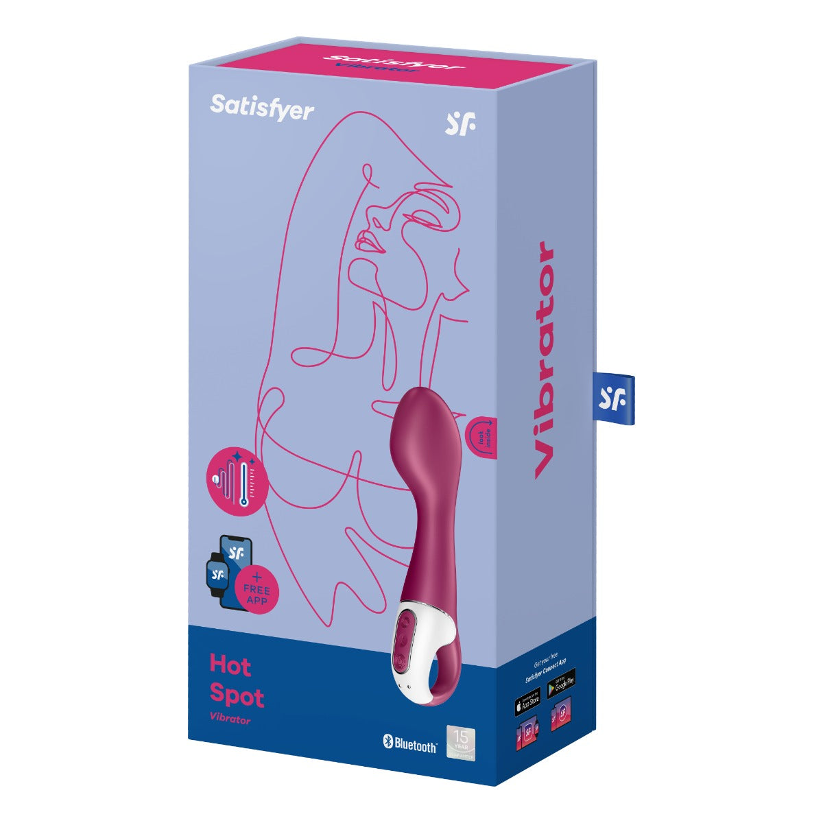 Satisfyer Hot Spot Connect App in Berry