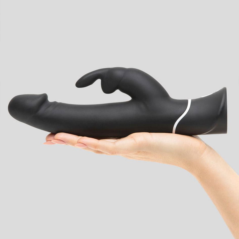 Happy Rabbit Realistic Vibrator in Black – additional product view