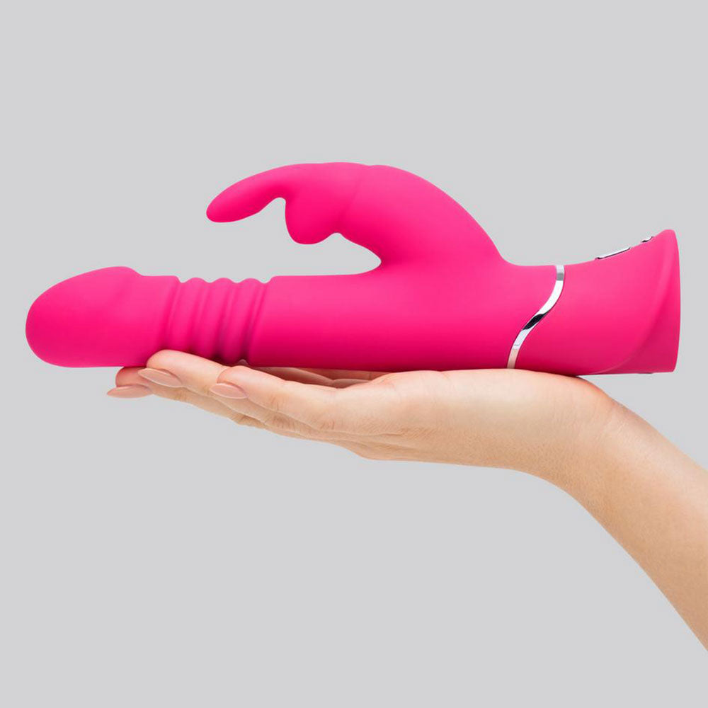 Happy Rabbit Thrusting Vibrator in Pink – additional product view