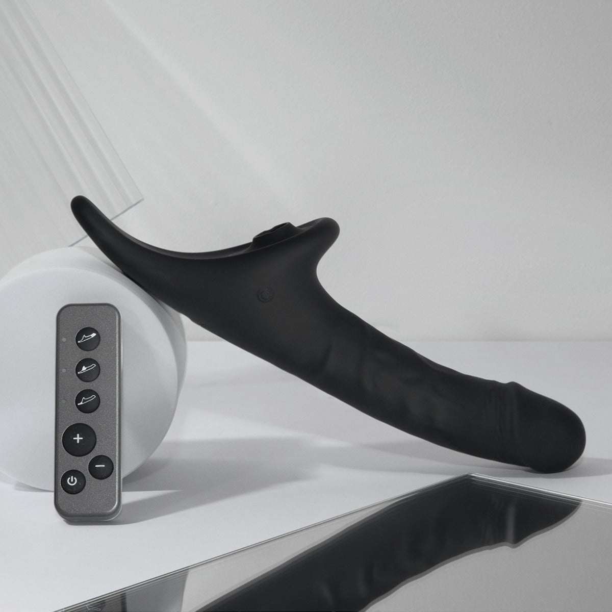 Strap On Me Multi Orgasm Realistic Dildo 10.2" – Black – additional product view 