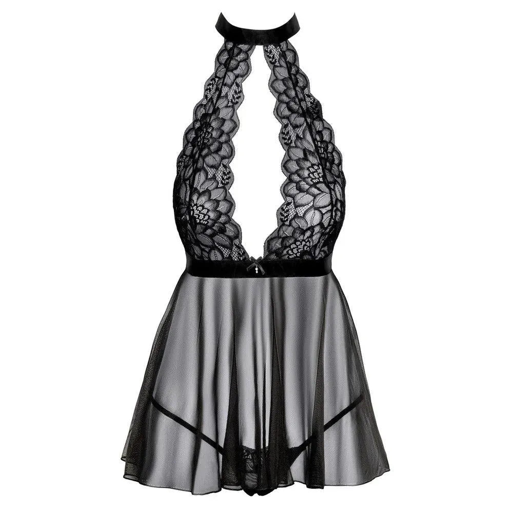 Kissable Halterneck Flared Babydoll - Rapture Works