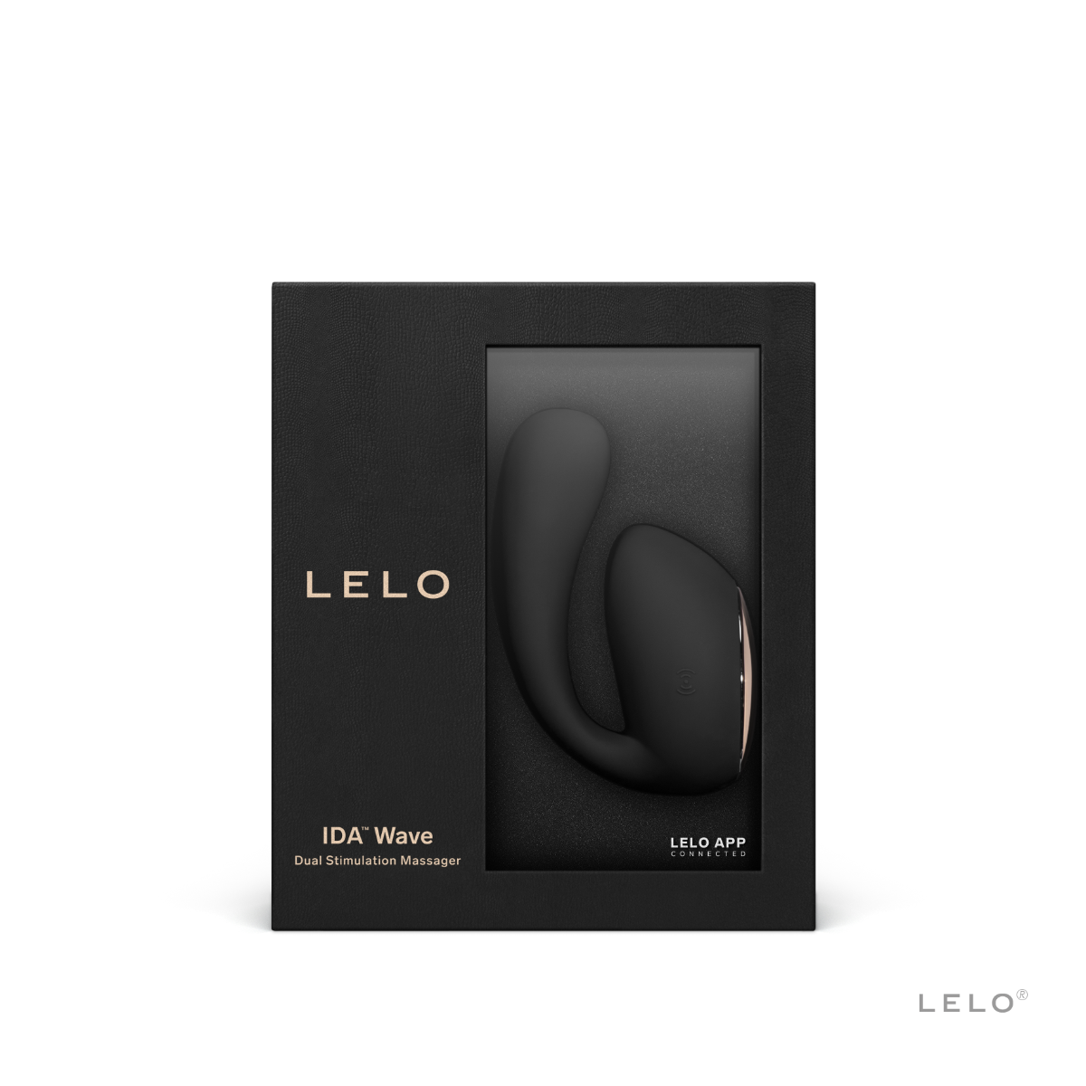 Lelo IDA™ Wave in Black – with retail packaging 