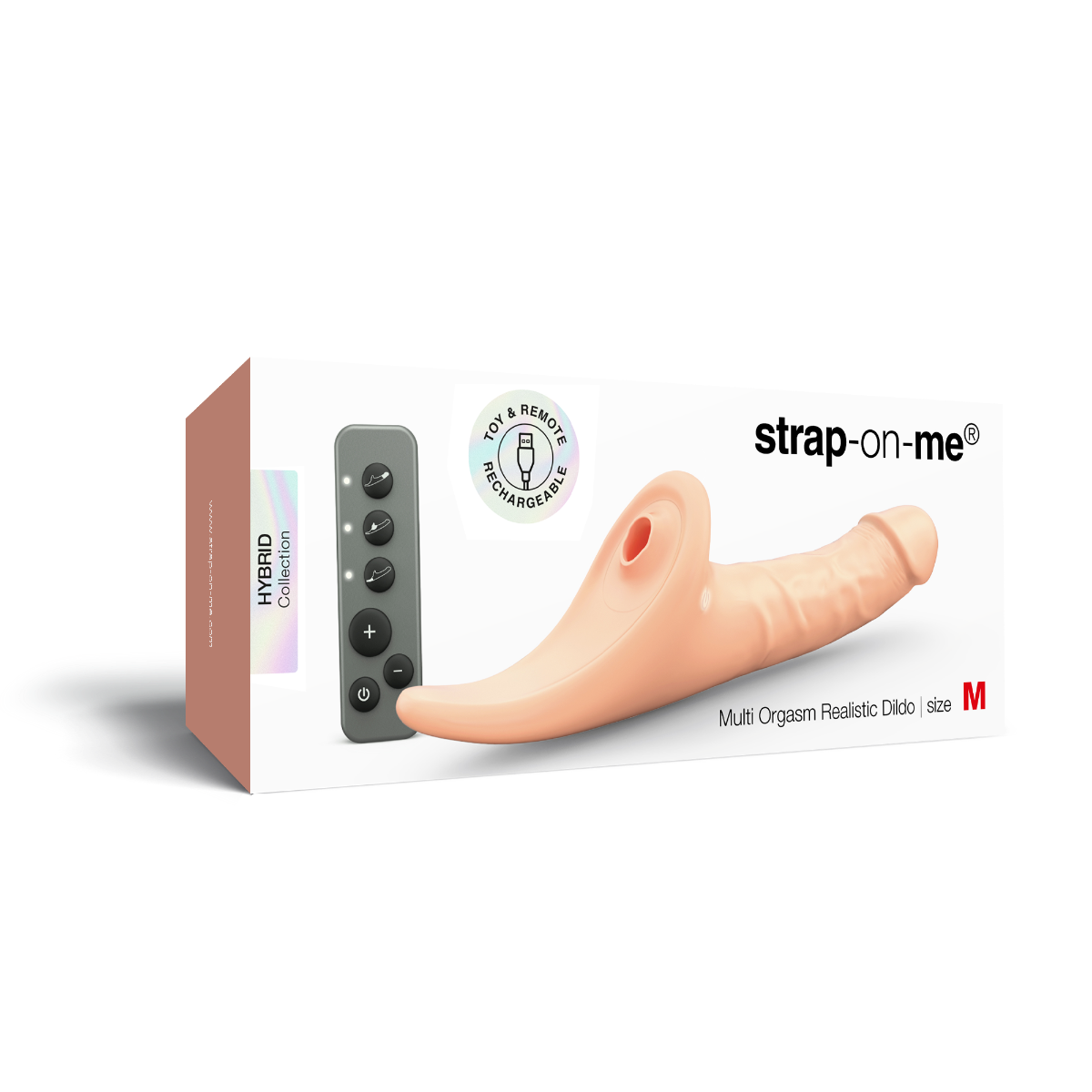 Strap On Me Multi Orgasm Realistic Dildo 10.2" – Vanilla 