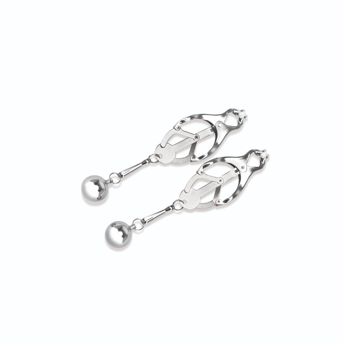Clover Nipple Clamps - detail view 3 in Silver 