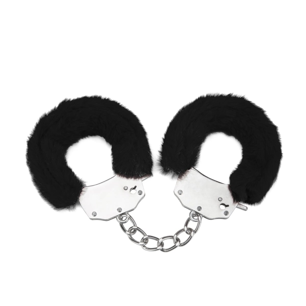 Furry Handcuffs - Black – additional view 2 