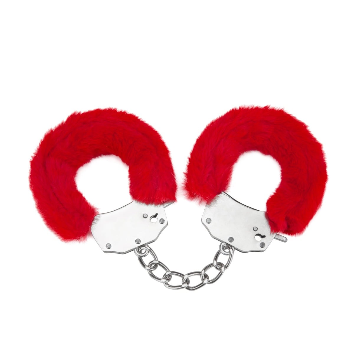 Furry Handcuffs - Red – additional view 2 