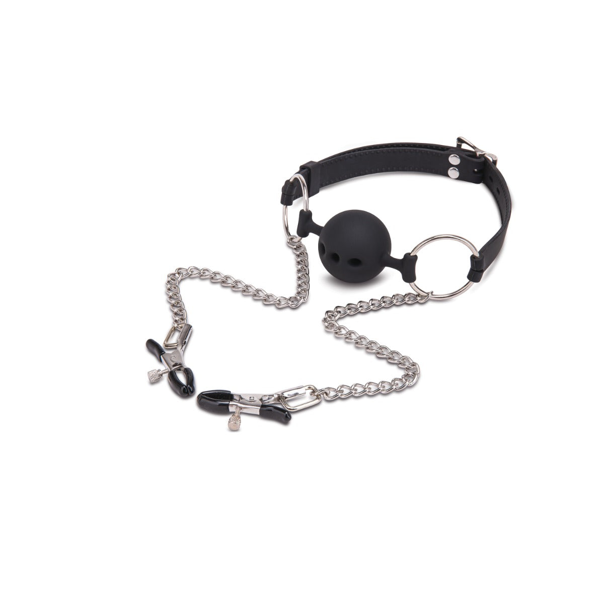 Silicone Gag With Clamps