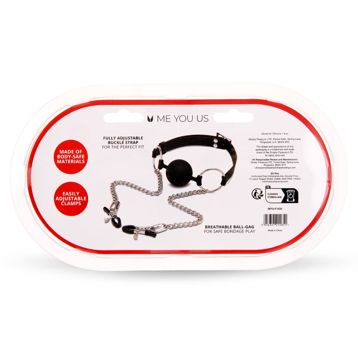 Silicone Gag With Clamps – additional view