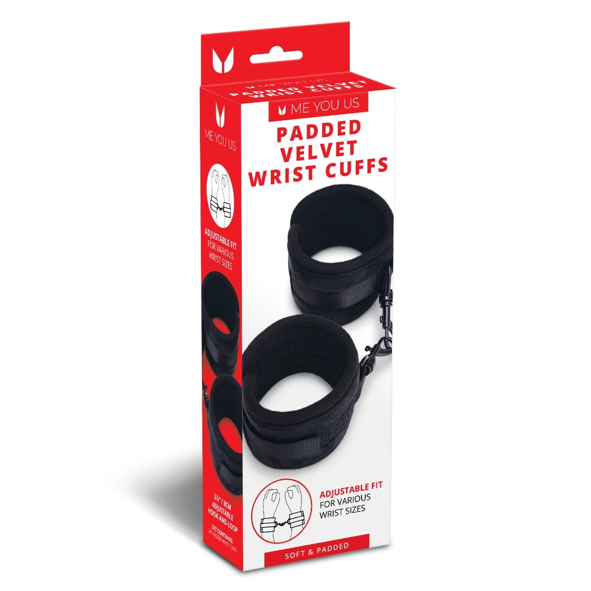 PADDED VELVET WRIST CUFFS – alternate view