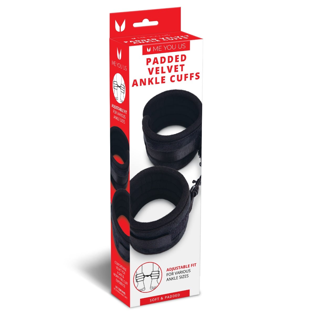 PADDED VELVET ANKLE CUFFS – alternate view