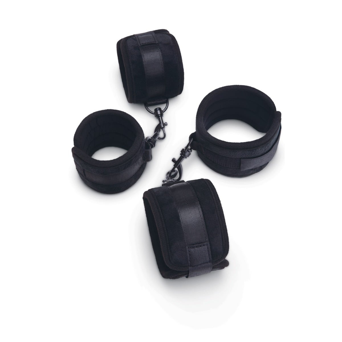 PADDED VELVET WRIST AND ANKLE CUFF SET – additional view