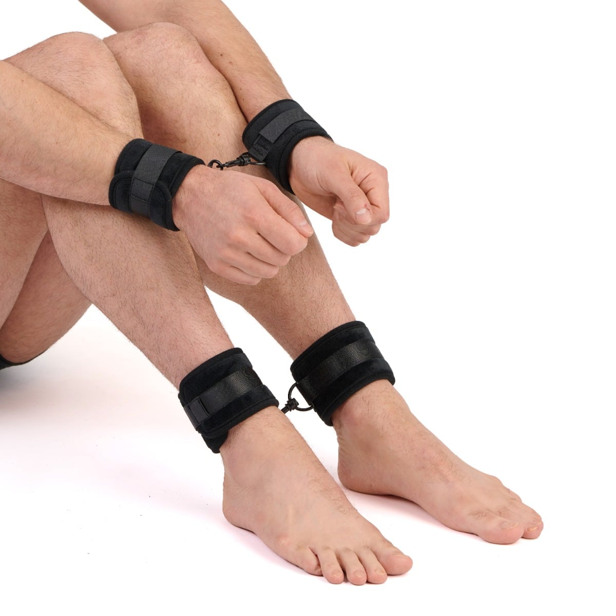 PADDED VELVET WRIST AND ANKLE CUFF SET – additional view 2