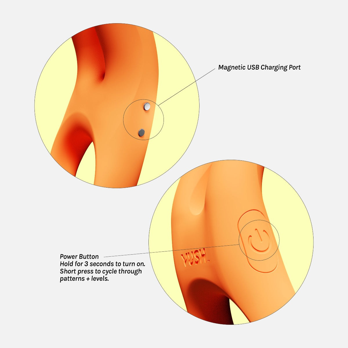 Vush Orb in Orange – product detail view