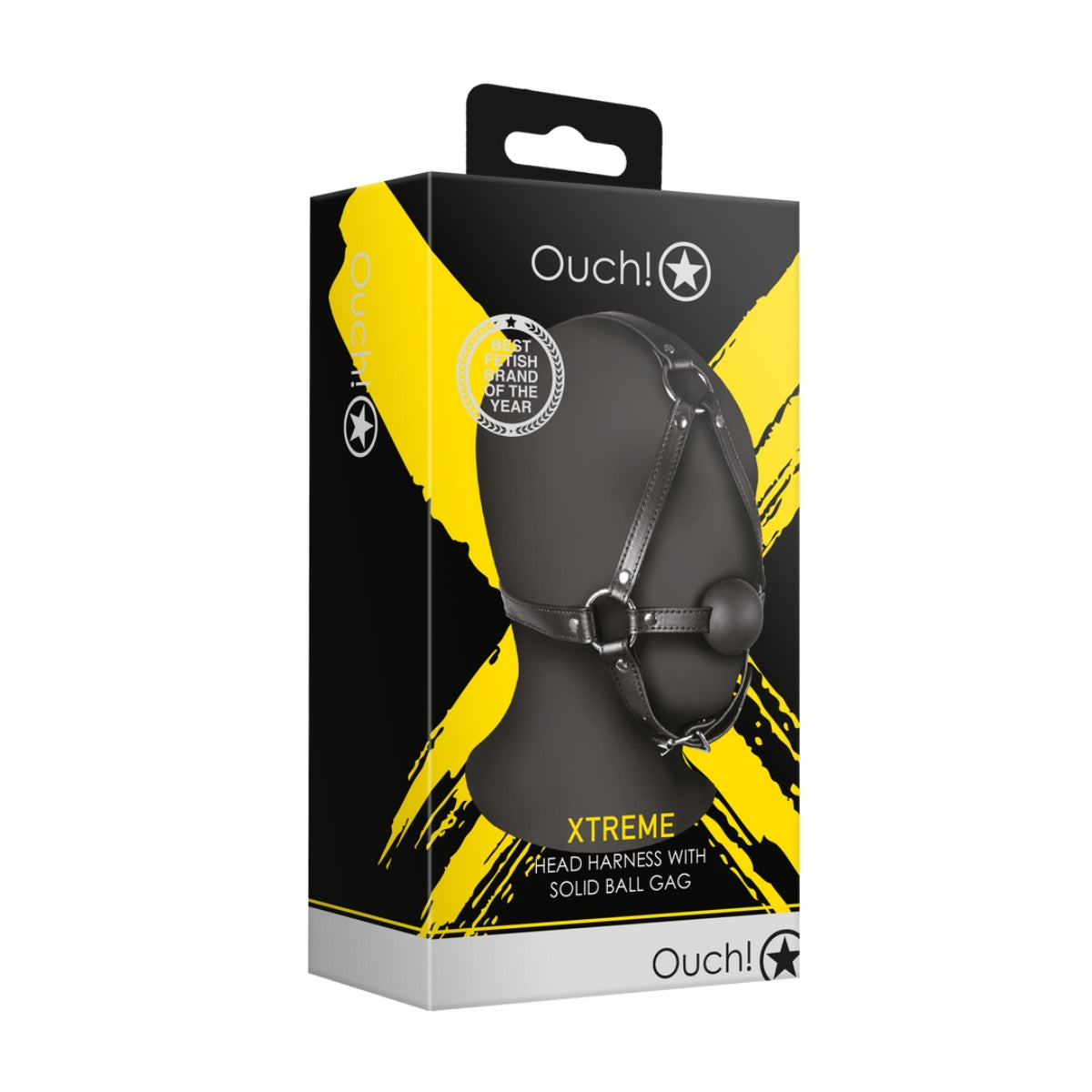 Xtreme Head Harness With Solid Ball Gag – alternate view