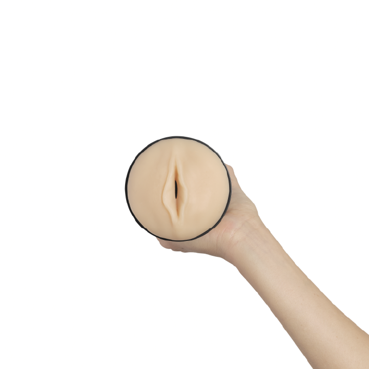 Kiiroo Feel Stroker - Pale in Flesh Pink – in-hand view